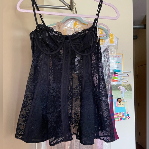 NWT Anthropologie Lace Corset Top - Picture 7 of 9